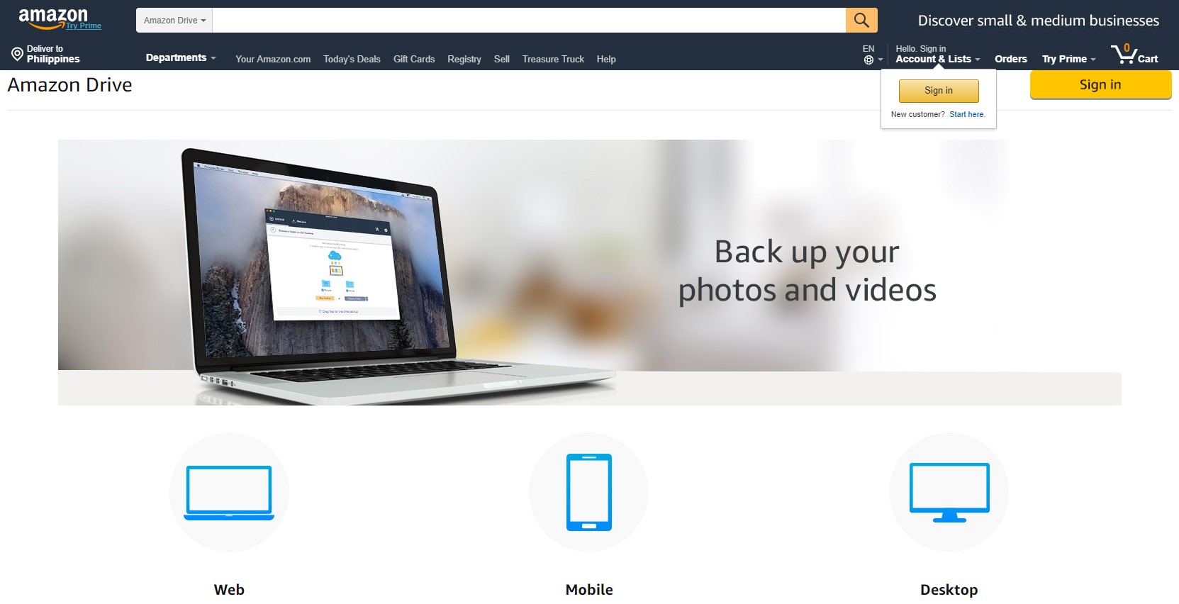 Amazon Cloud Drive best online photo storage